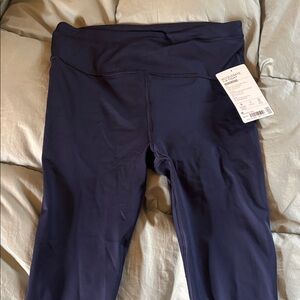 Athleta Navy Blue Leggings size medium with tags